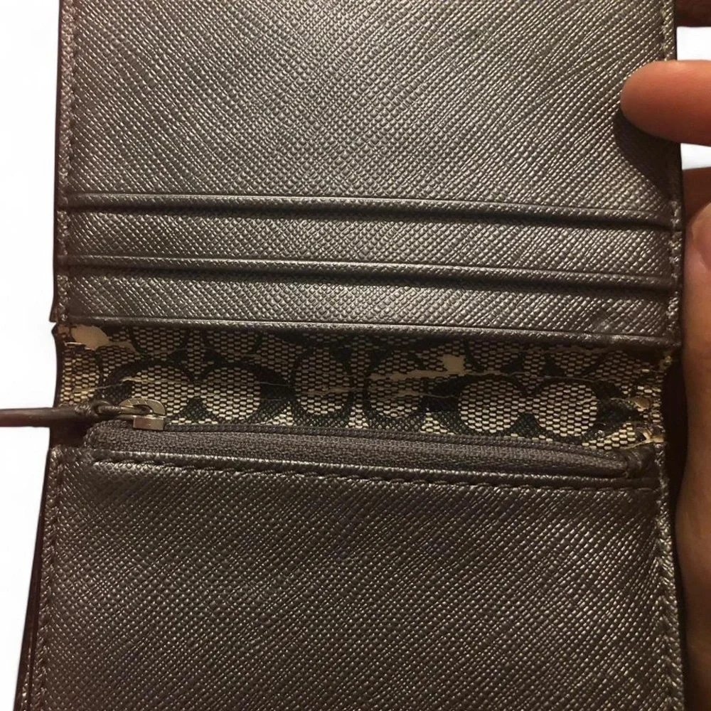 Coach Charcoal Card Wallet - Picture 3 of 4